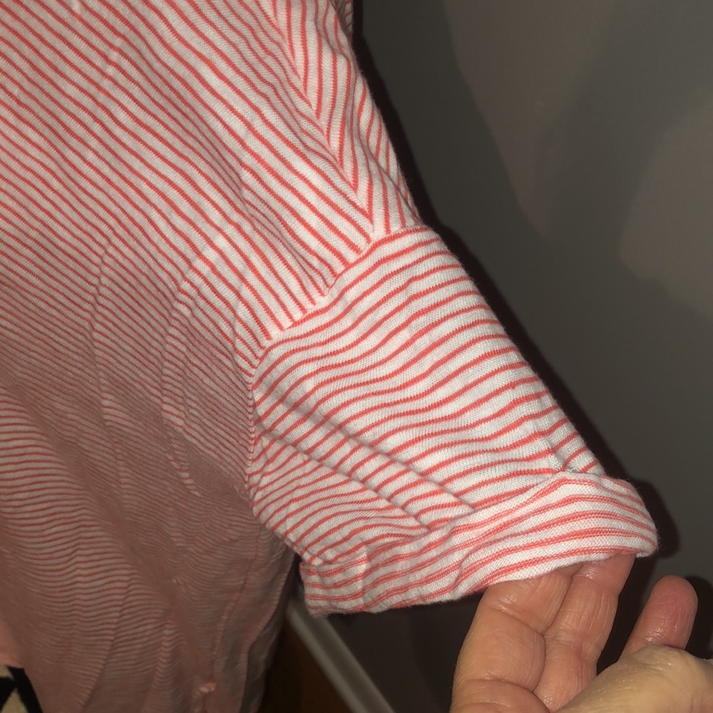 Five gap short sleeve striped shirts size large - Picture 4 of 13